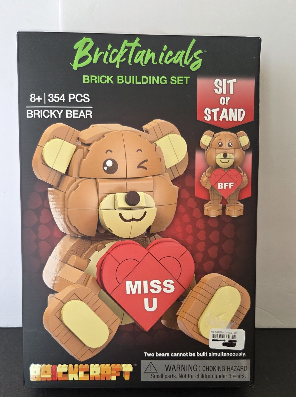 Brickcraft Bricky Bear Building Blocks Set 72180BFS Teddy Bear Toy